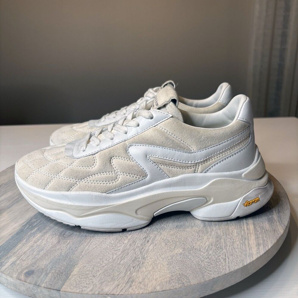 Rag & Bone Women's Legacy Runner Suede Quilted Sneakers In‎ Light Dove Size 7